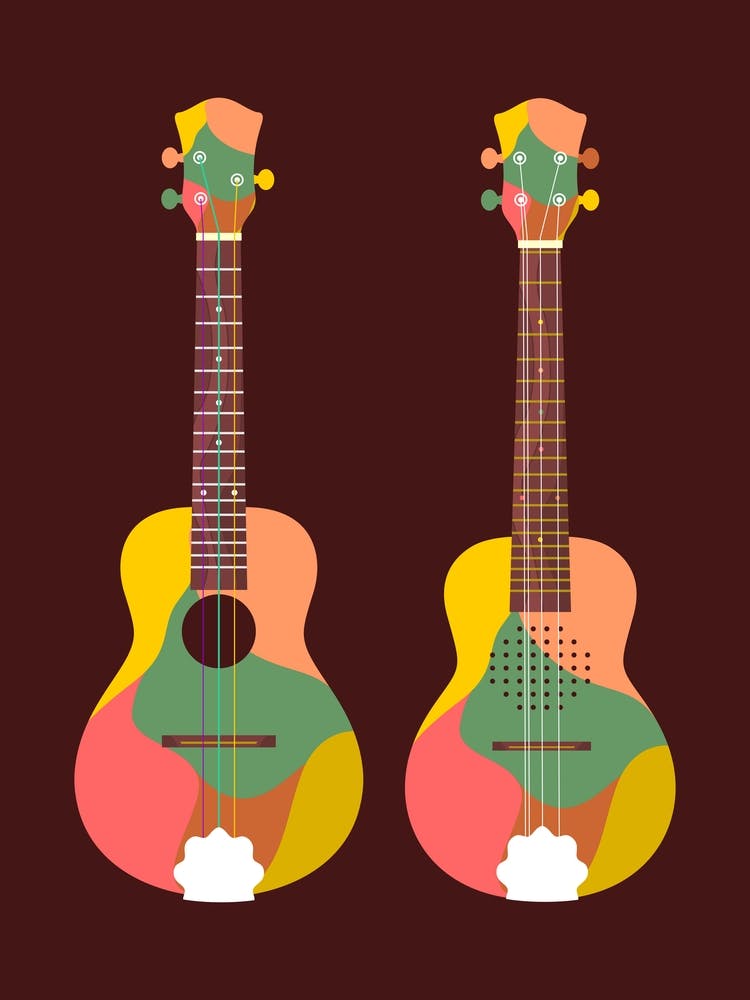 Keroncong Cak and Cuk Musical Instruments