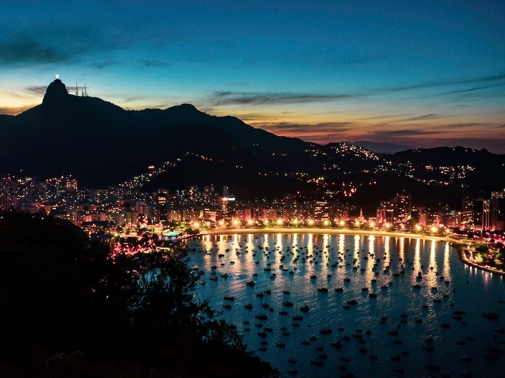 Night Falls In Rio De Janeiro