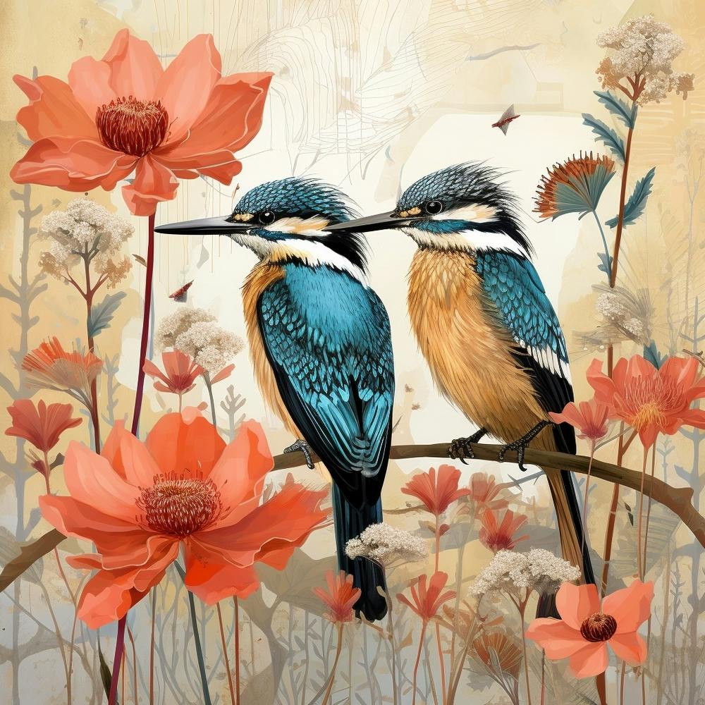 Vogel in der Natur Eisvogel 1