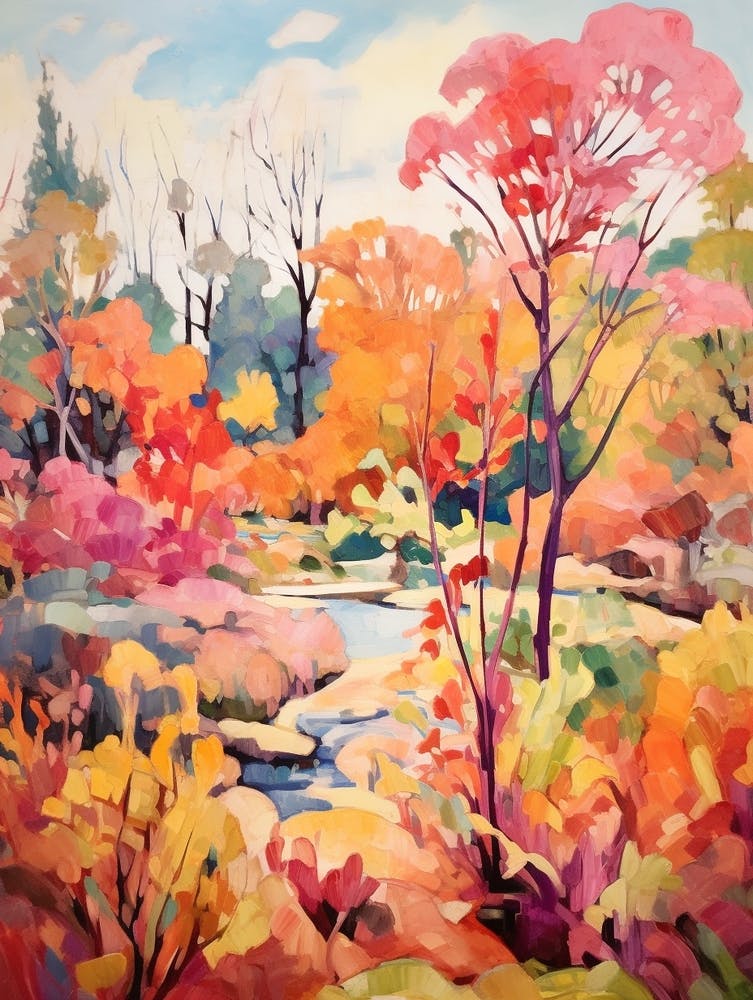 Herbstgärten Gemälde Niagara Parks Botanical Gardens Canada