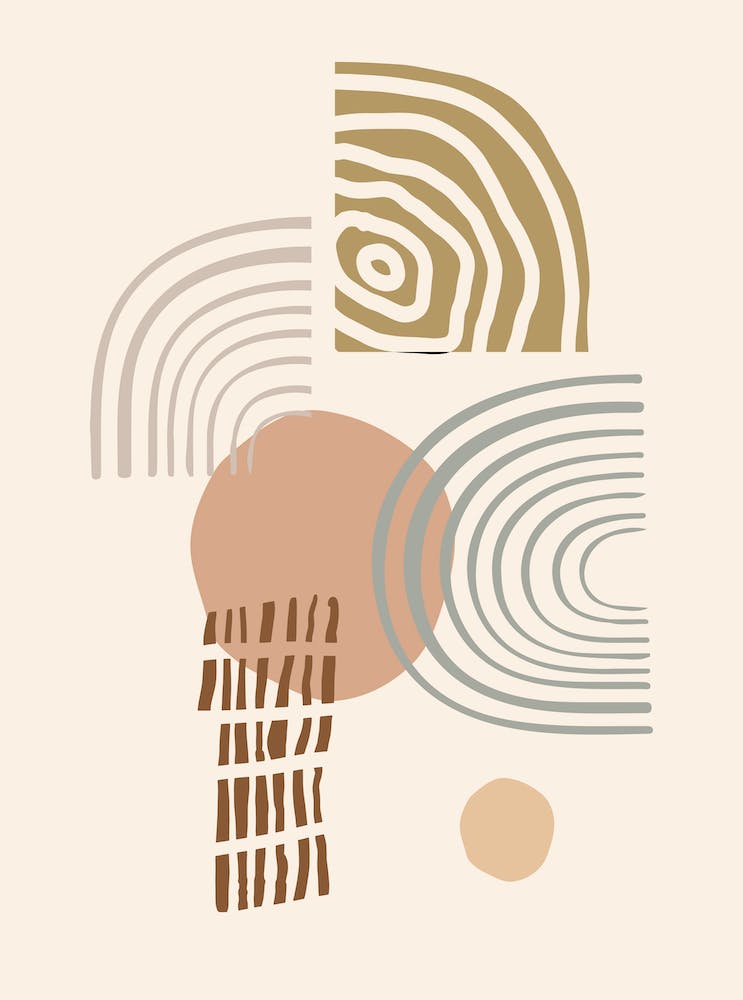 Earth Tones Abstract Shapes