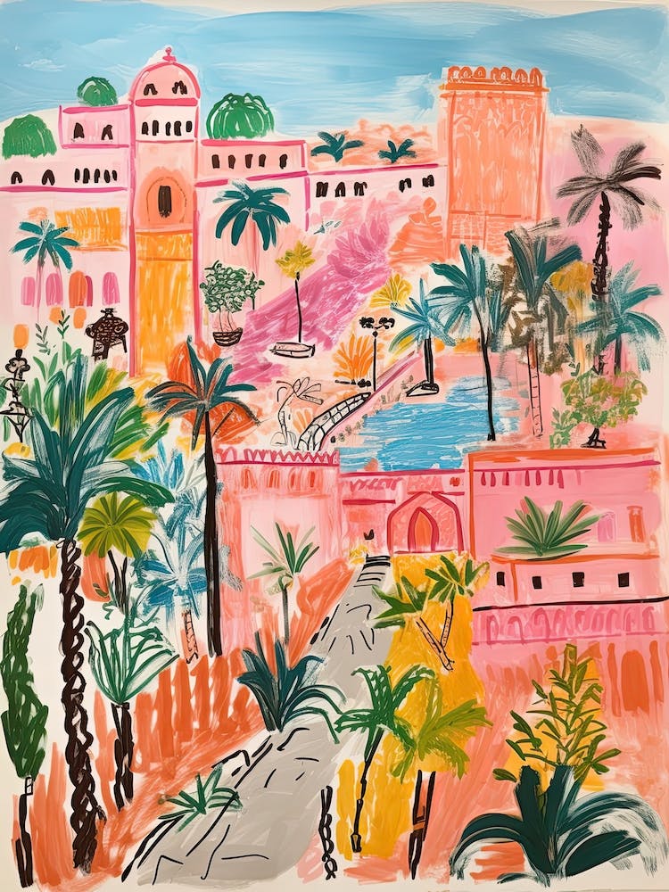 Cairo, Dreamy Storybook Illustration 4