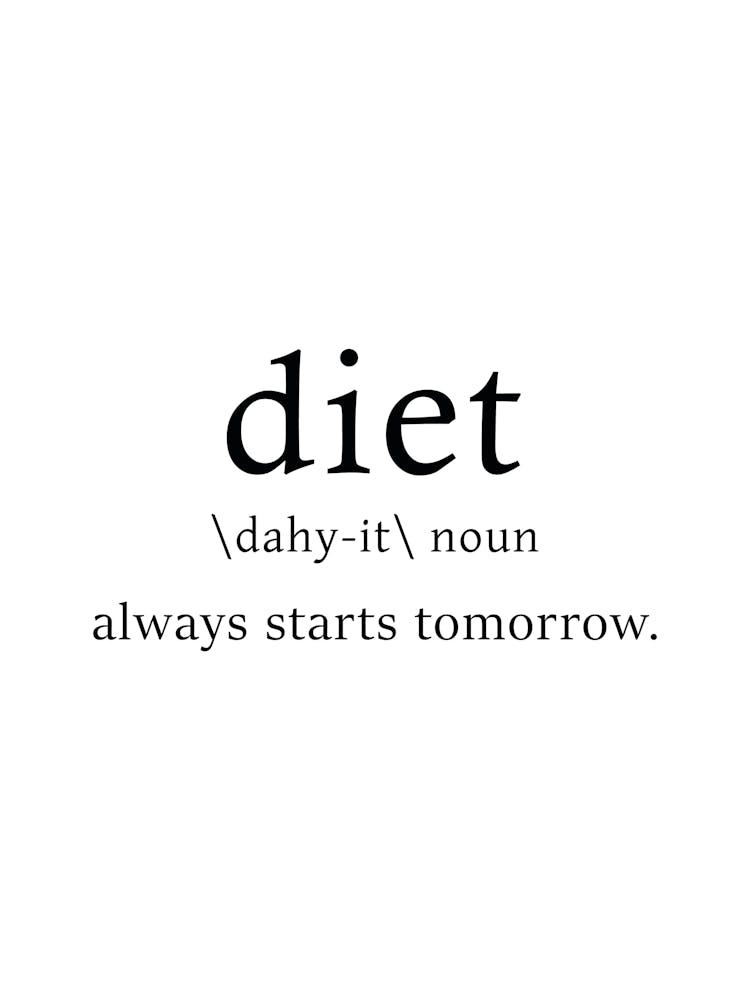 Diet Definition Poster - Dictionary