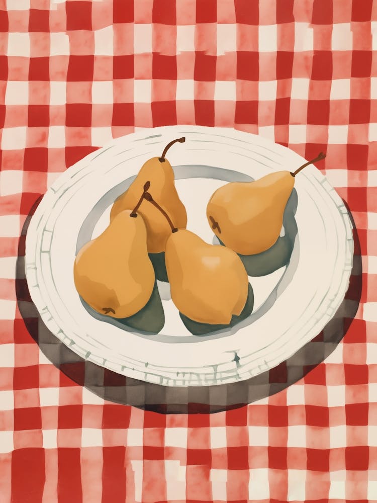 Pears On A Plate