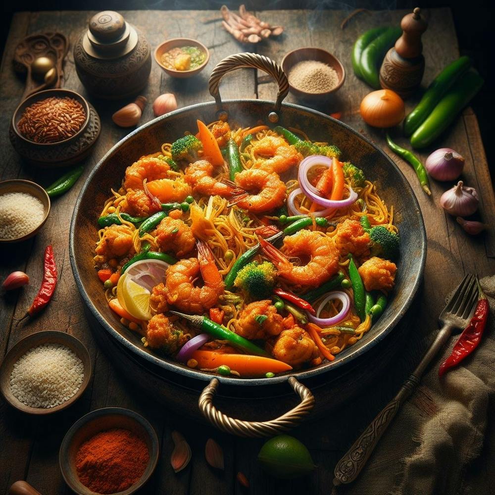 Indian Food In A Pan