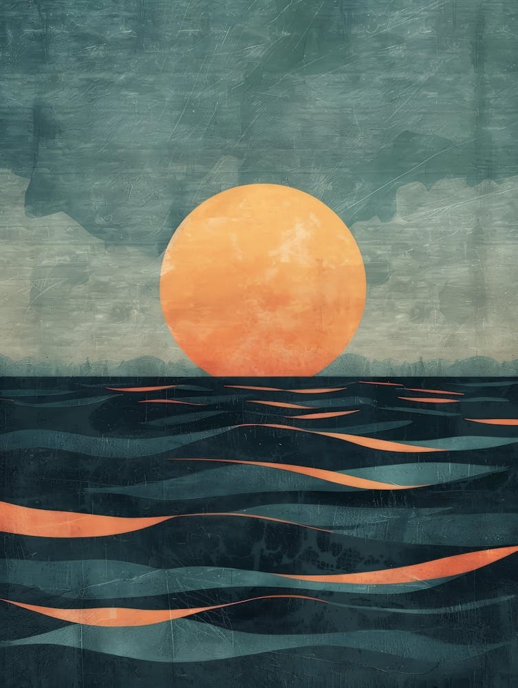 Sunset Over The Ocean 41