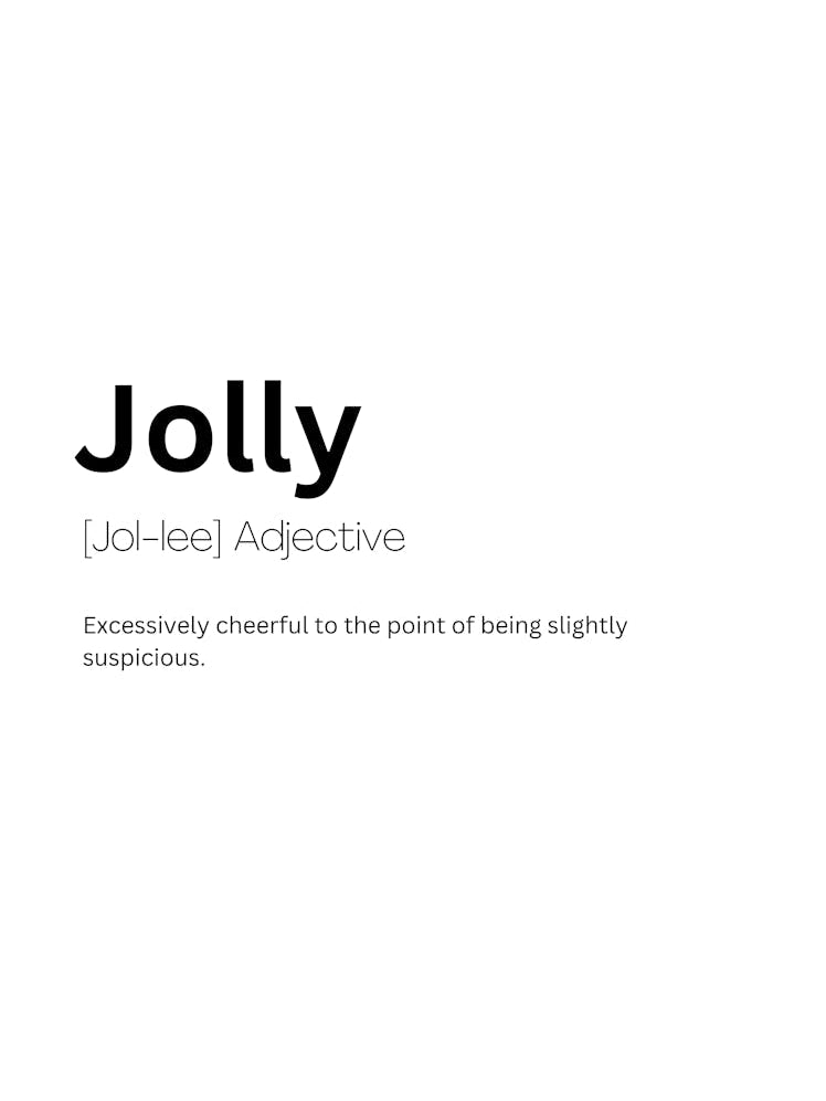 Jolly Definition Meaning