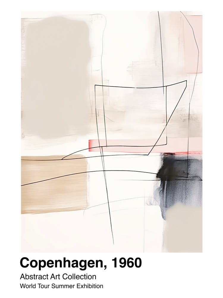 World Tour Exhibition, Abstract Art, Copenhagen, 1960 3