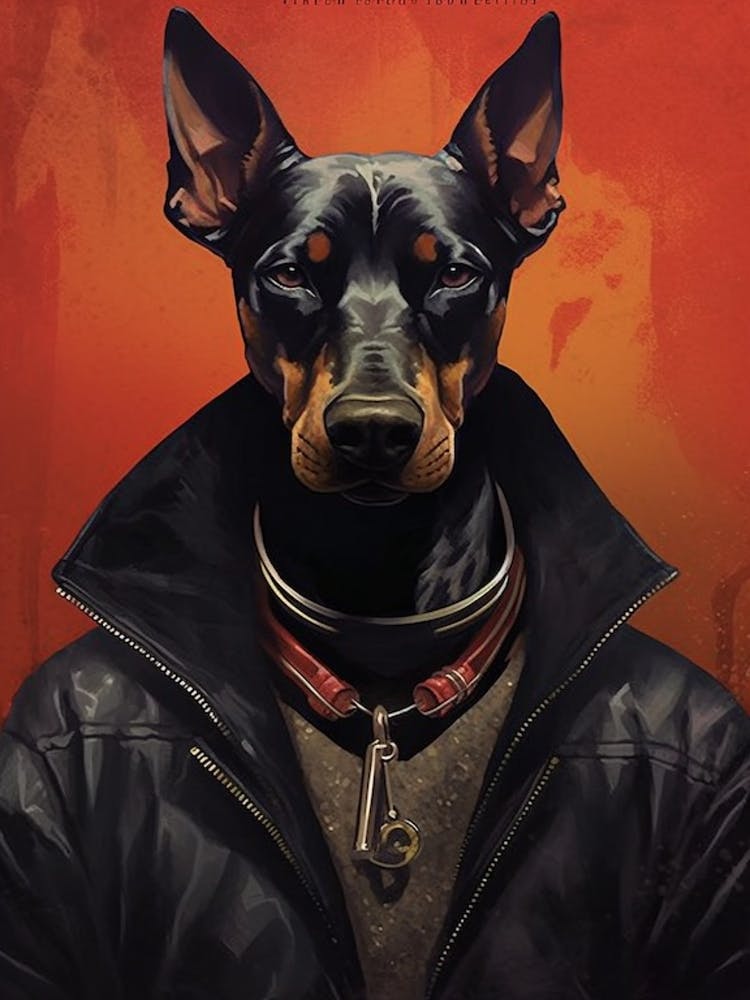 Gangster Dog Doberman Pinscher