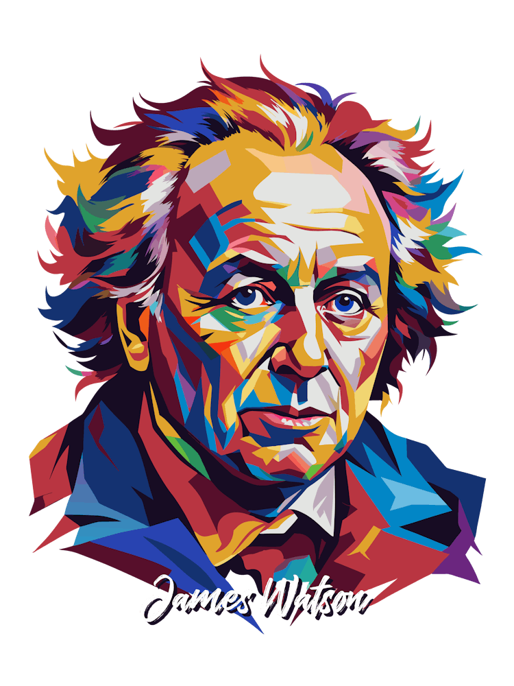 James Watson 01 Portrait WPAP Pop Art