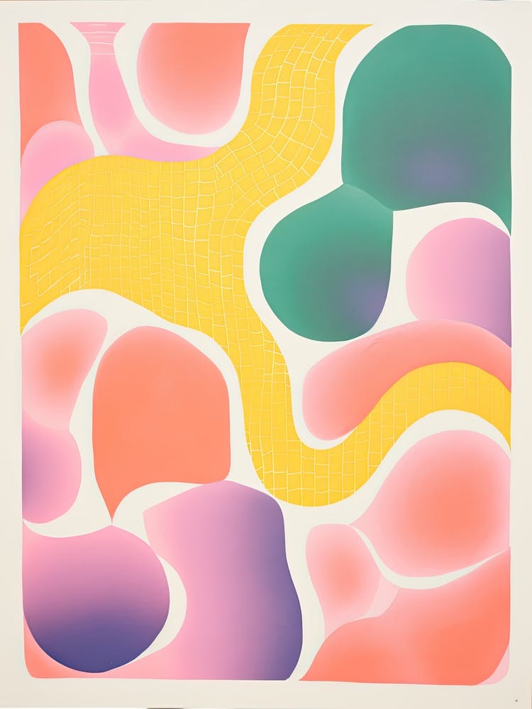 Abstract Landscape Risograph Style 30