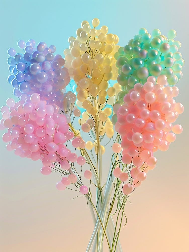 Dreamy Inflatable Flowers Babys Breath 1