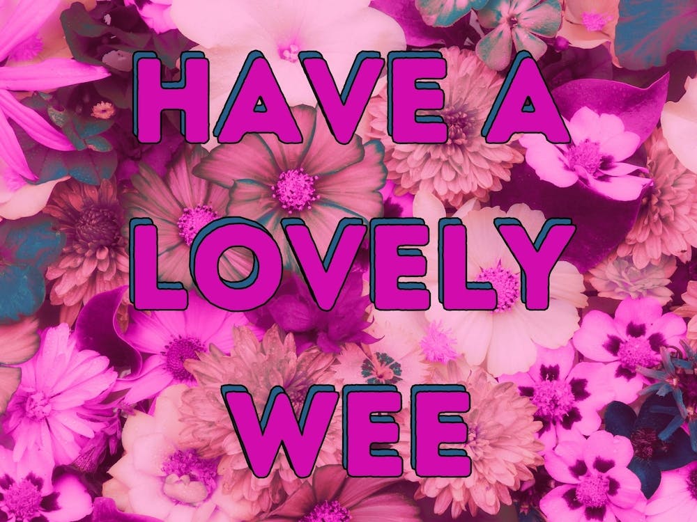 Have A Lovely Wee - Bathroom -Floral Print