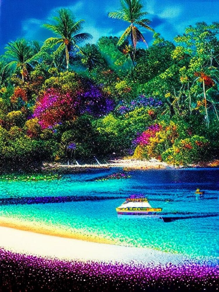 Koh Mak Thaïlande Style Pointilliste Destination Tropicale