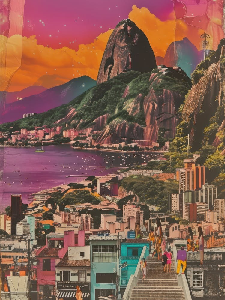 Rio De Janeiro Style Collage Rétro 3