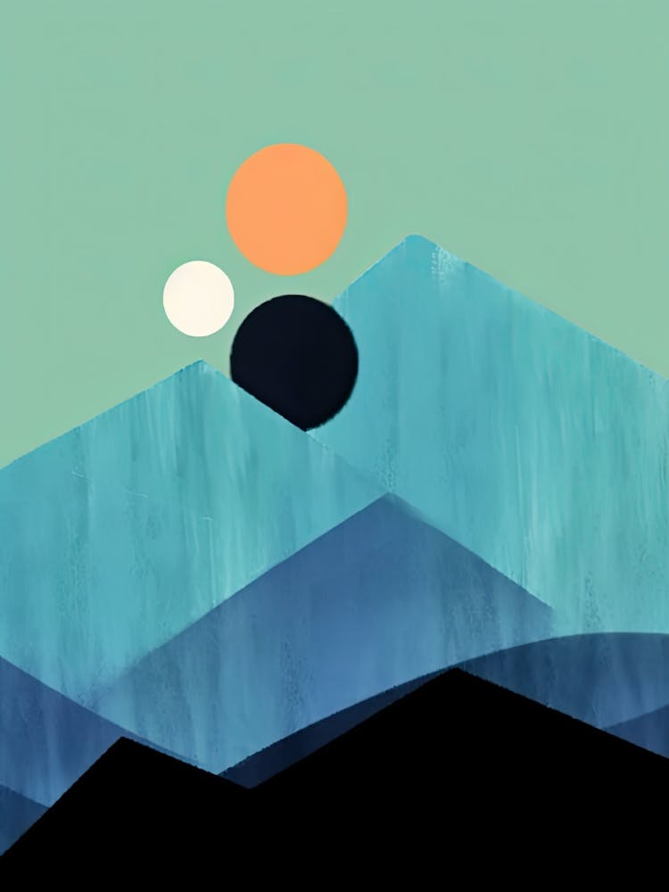 Ethereal Mountains Abstract 1