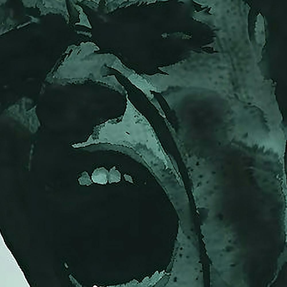 Angry Screaming Face Dark