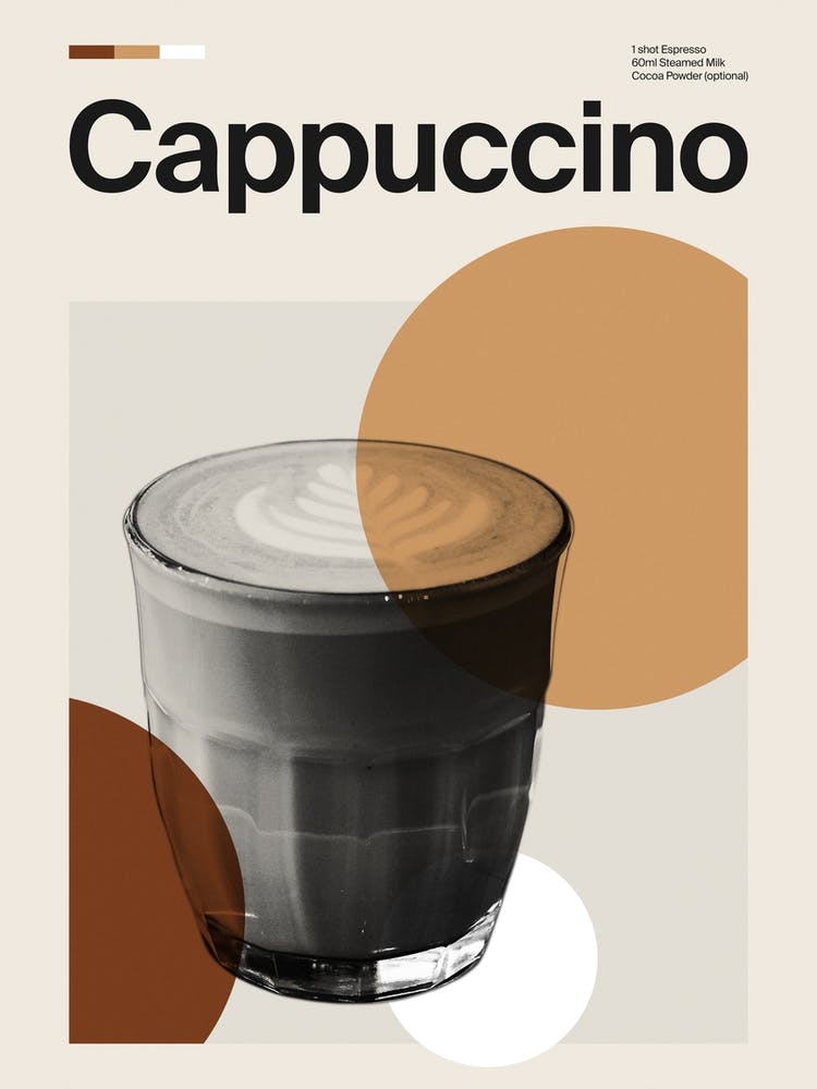 Mid Century Cappuccino Coffee