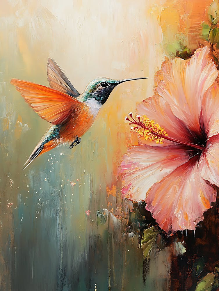 Hummingbird Loves Hibiscus 2