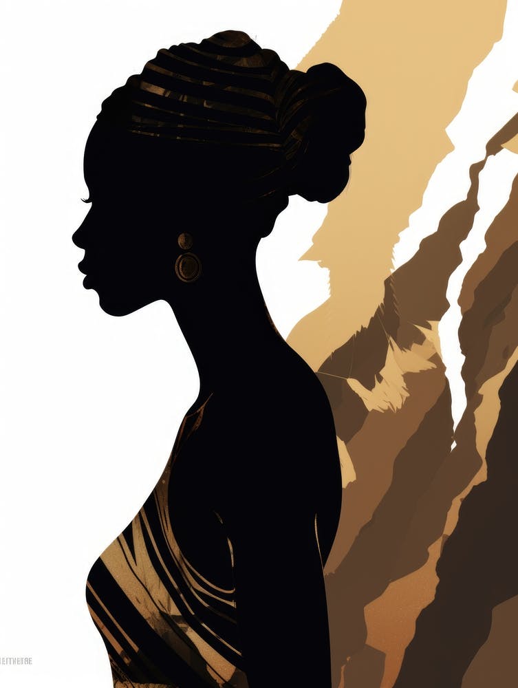 Silhouette de Femme Africaine 2