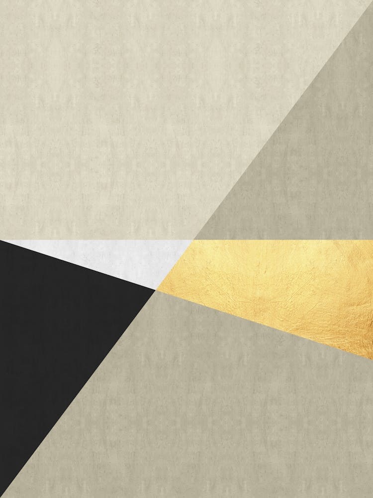 Goldener geometrischer Strich 6