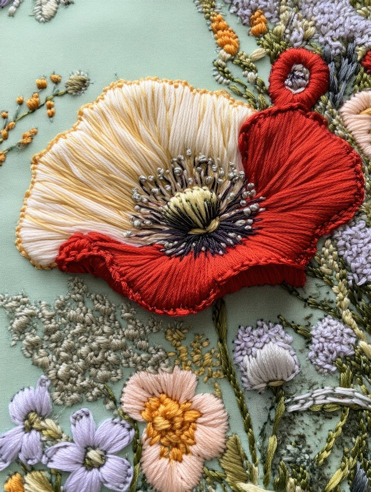 Embroidery Flower