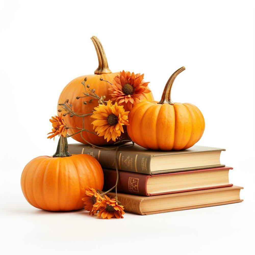 Pumpkins On Books 1
