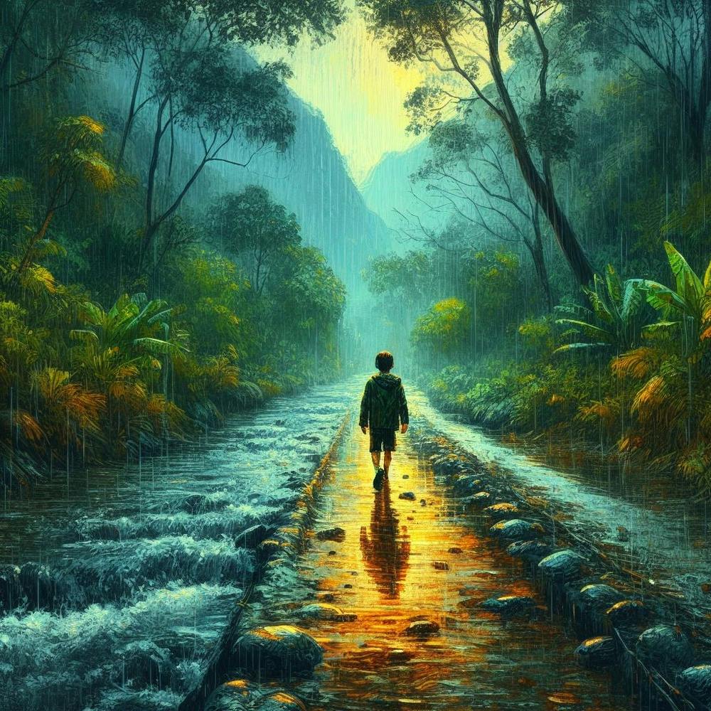 Rainy Day In The Forest