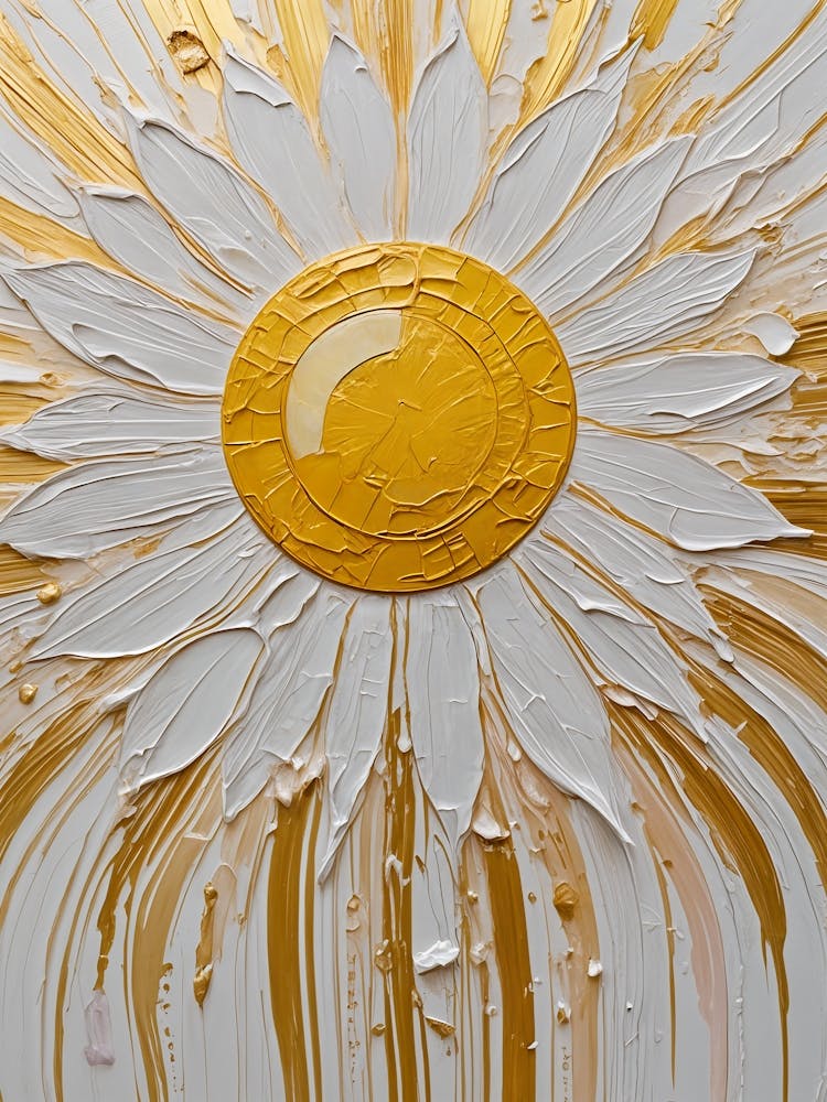 Painted Sun As Flower no2