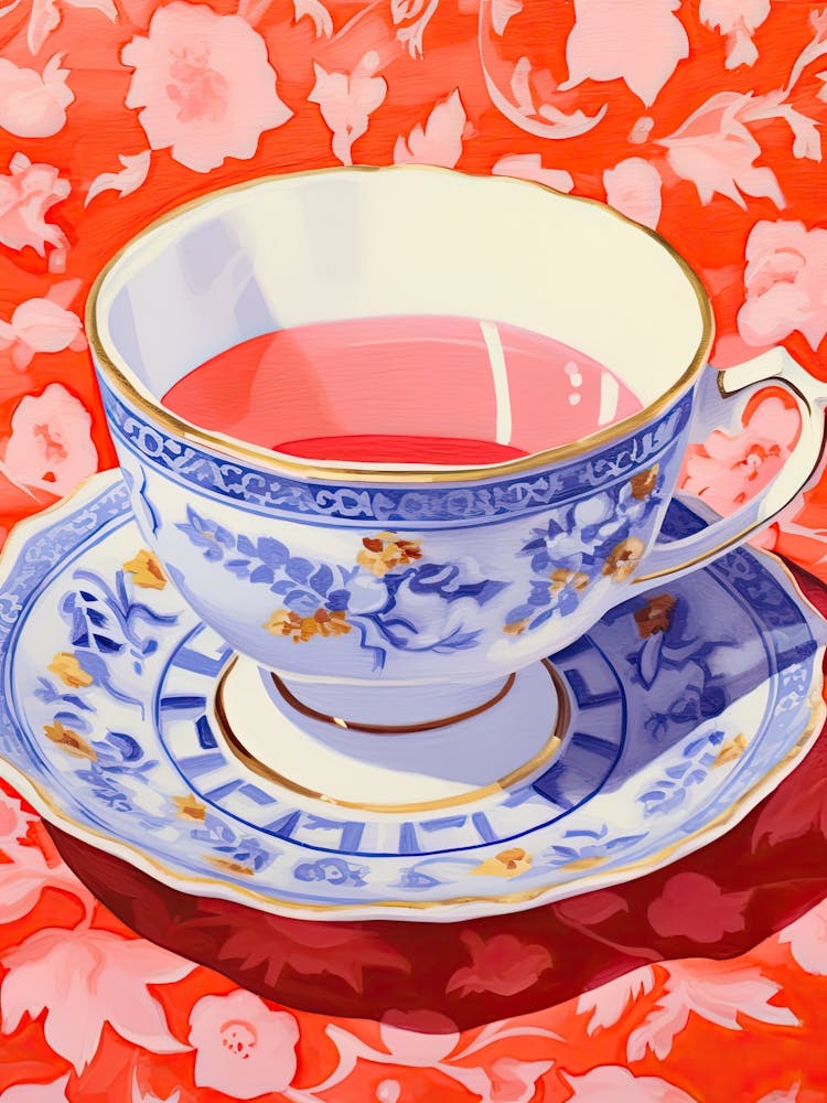 Tea Cup And Saucer 1