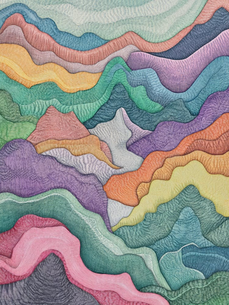 Colorful Mountain Landscape 11