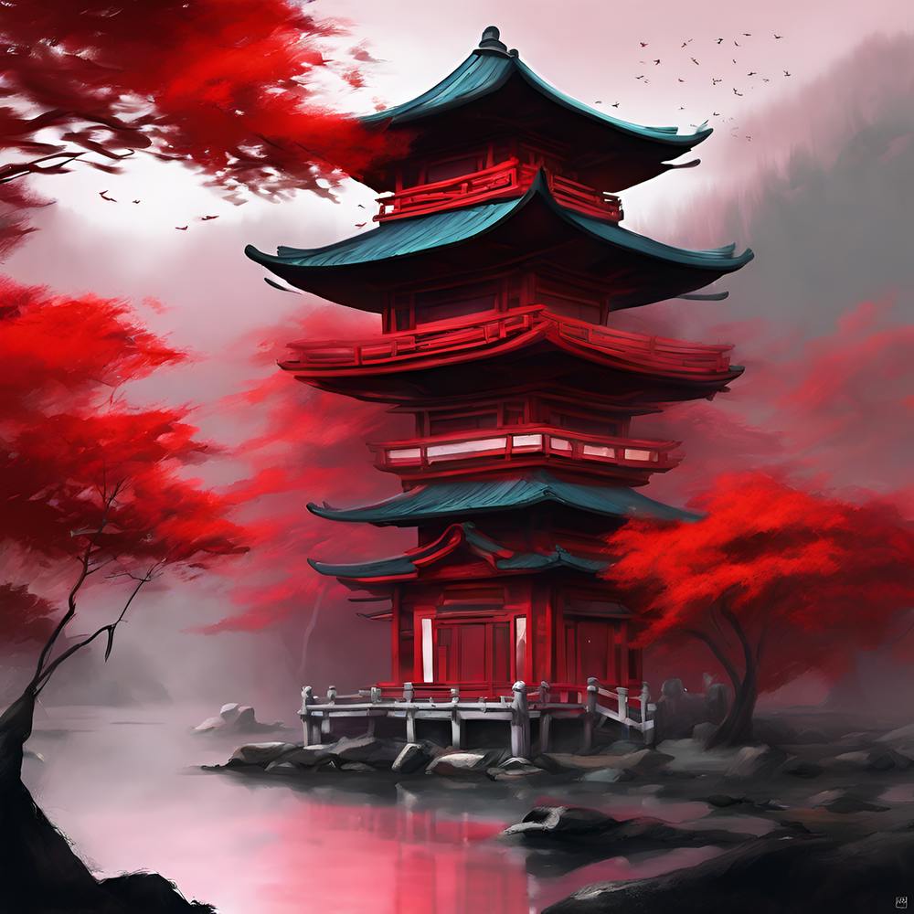Crimson Serenity 1