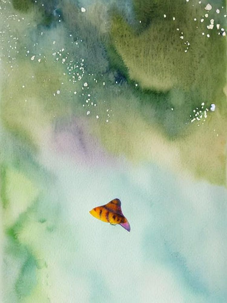 Sea Butterfly Storybook Watercolour