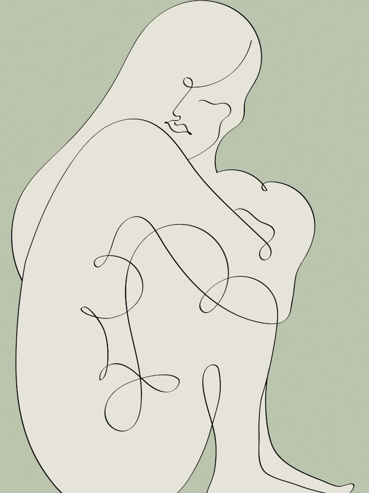 Figurative Drawing Sage Green_2455579