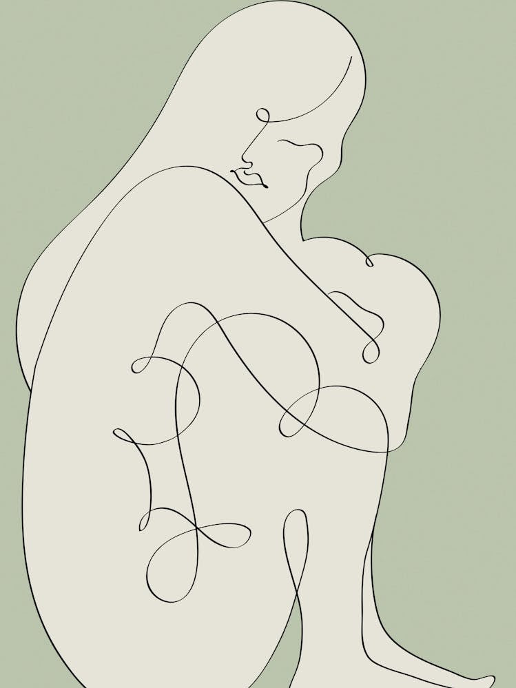 Figurative Drawing Sage Green_2455579