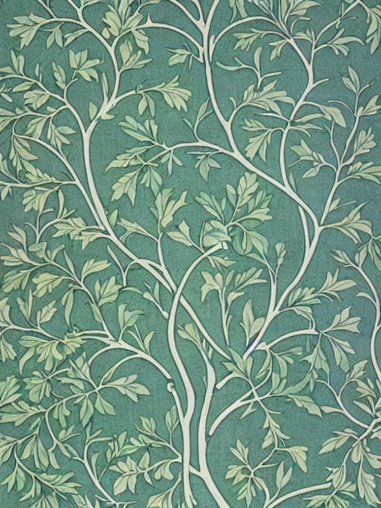 Quercus Garryana tree Vintage Botanical