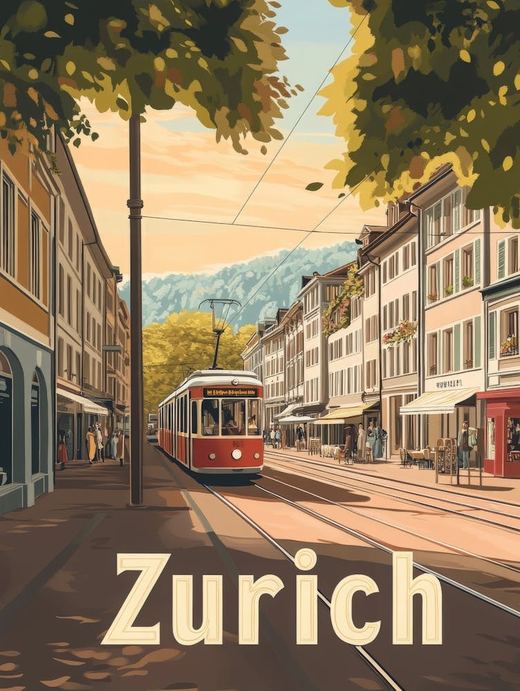 Aihrgdesign A Classic 1960s Travel Poster For Zurich Showcasi E07da122 Dcfa 4791 Bc8f E8aaffd9dd1c 1