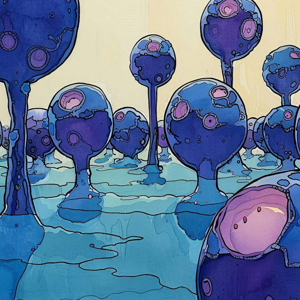 Blue Spheres 1