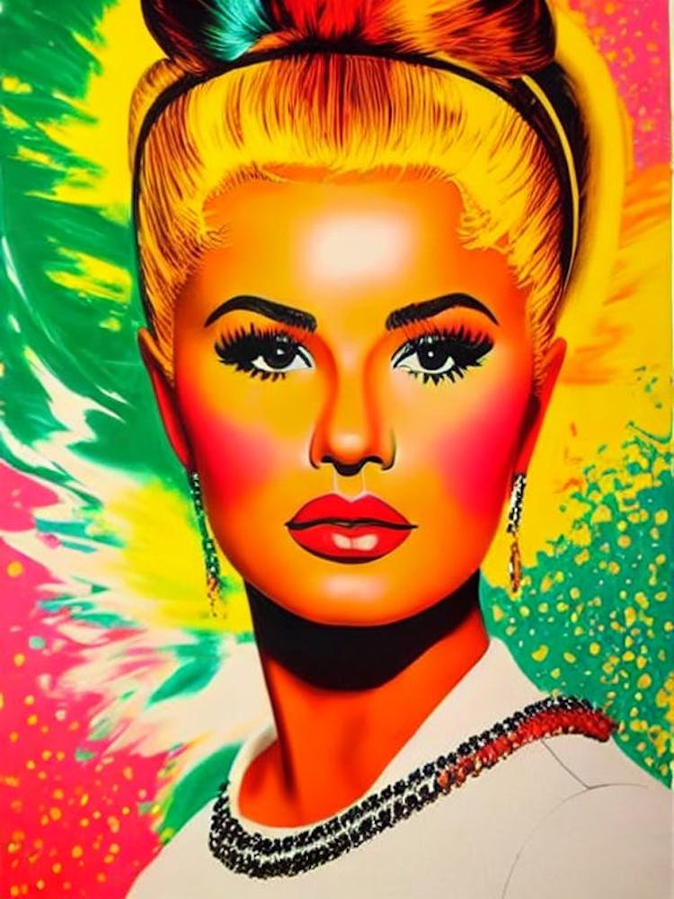 Selena Colourful Pop Art