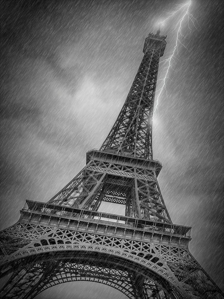 Design de Paris Tour Eiffel Orage