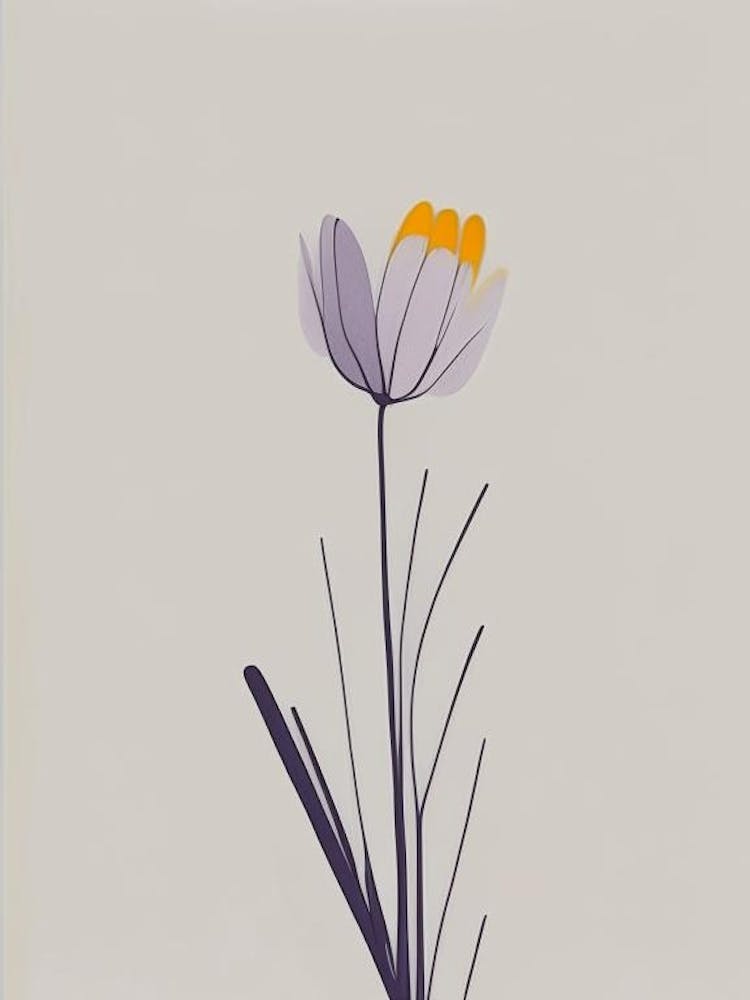 Crocus Wildflower Simplicity