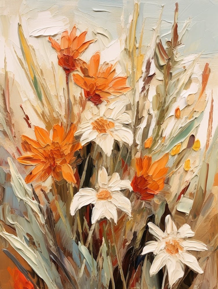 Fall Flower Painting Edelweiss 2