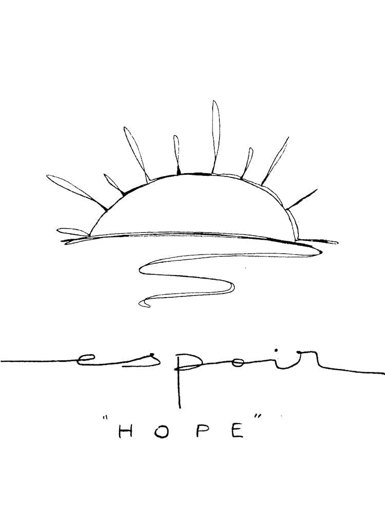 Espoir - One Line & Lettering