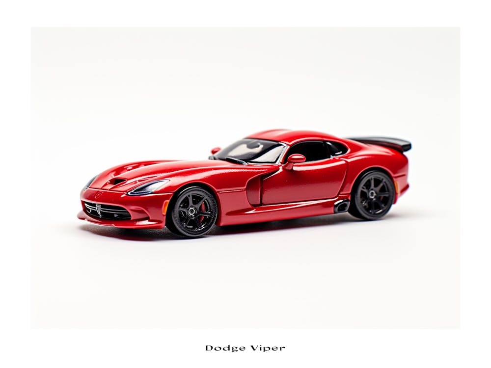 Toy Car Dodge Viper Red Poster