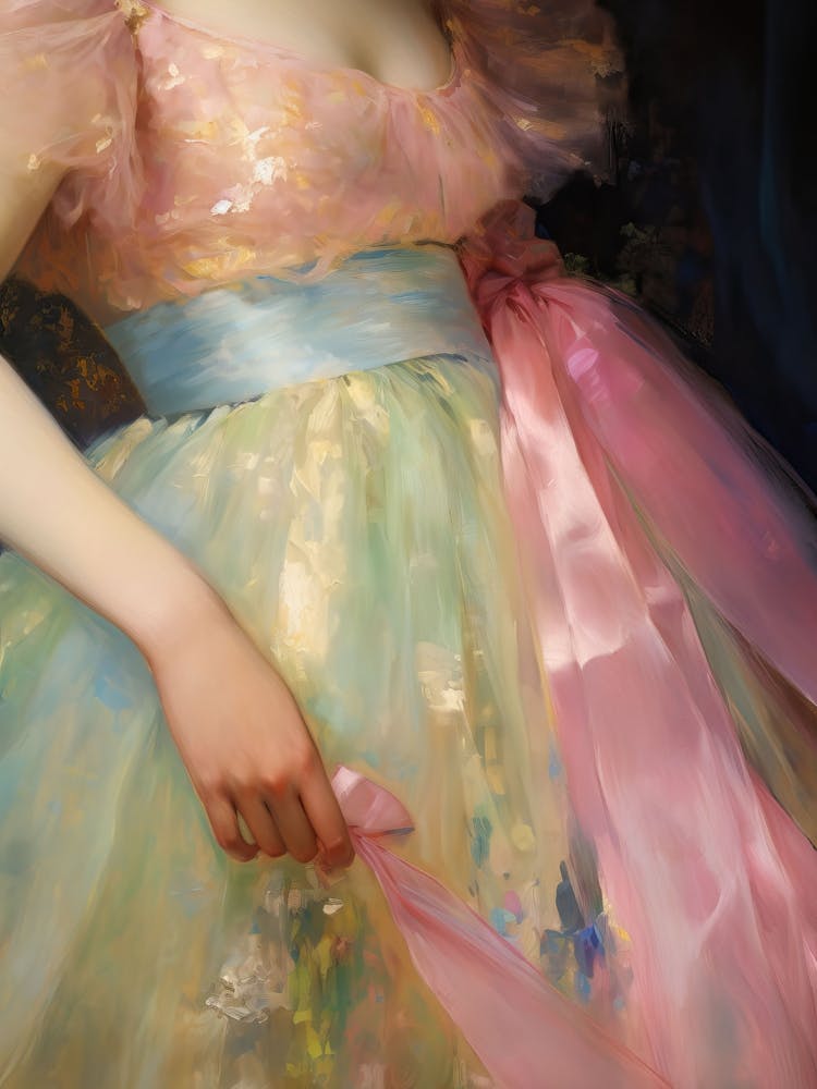 Girl In A Pink Dress