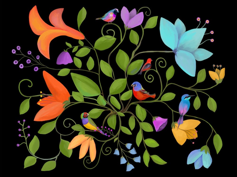 Birds in the garden