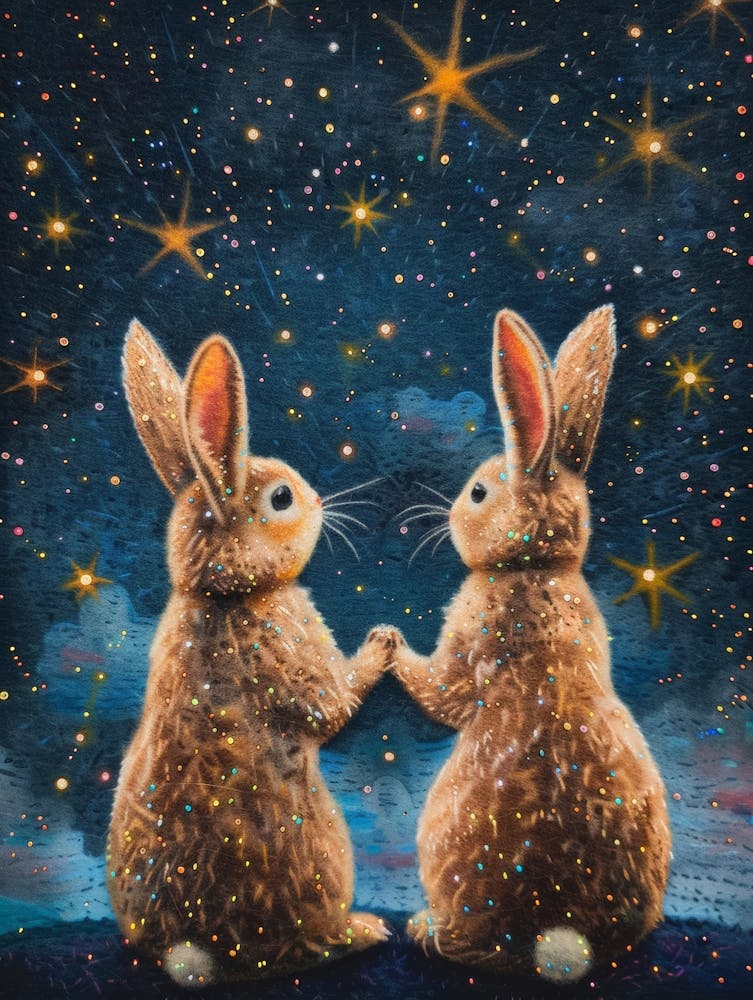 Rabbits In The Night Sky 1