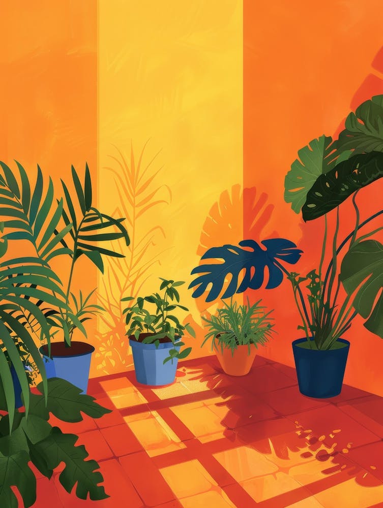 Plants In A Room