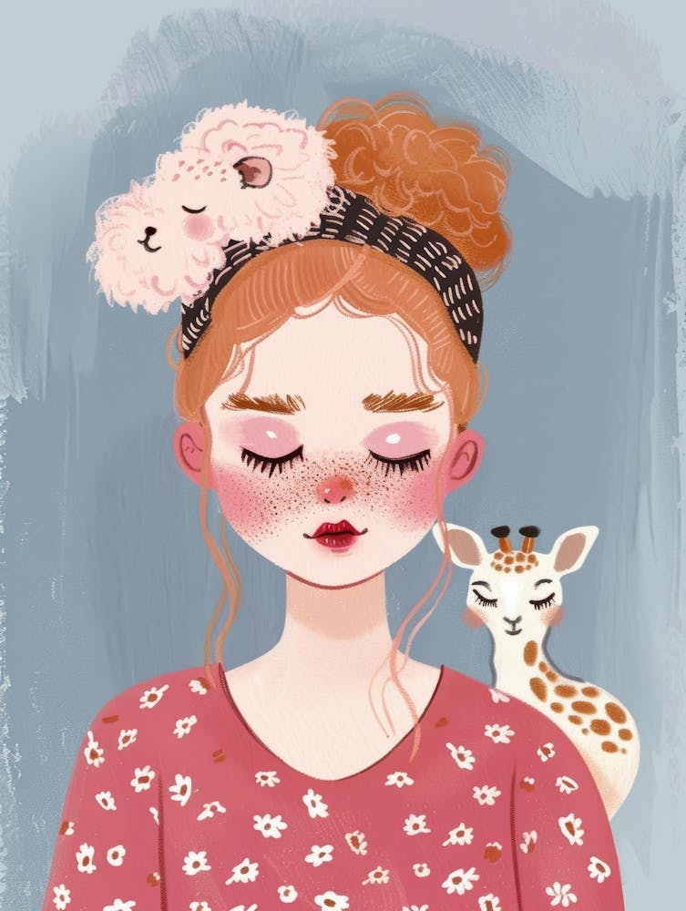Girl With Giraffe