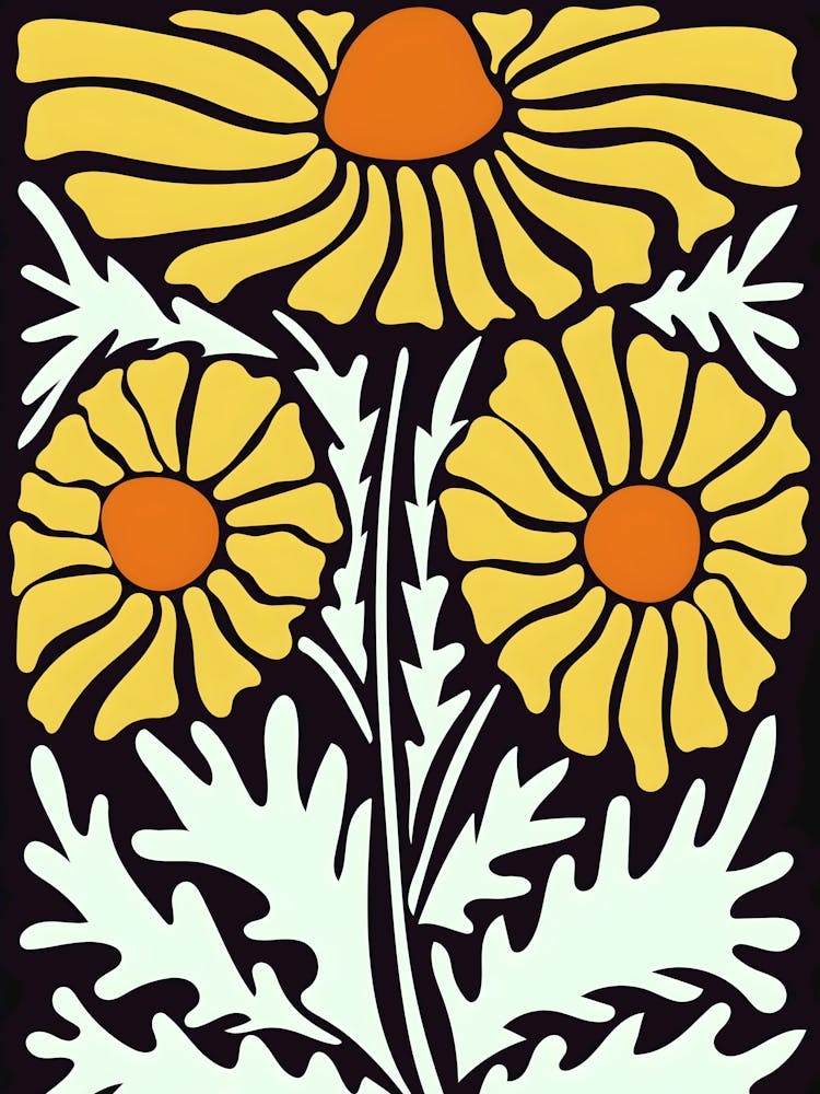 Henri Matisse Yellow Daisies